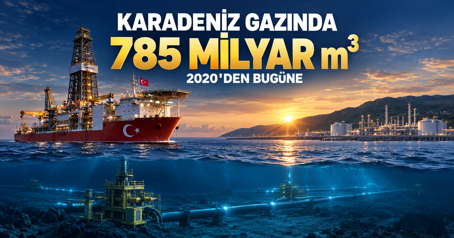 Karadeniz doğal gaz rezervi, Türkiye'nin sondaj gemileri, Sakarya Gaz Sahası, Filyos tesisi ve deniz altı boru hatları