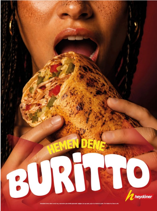 Hey Döner Burrito reklamı